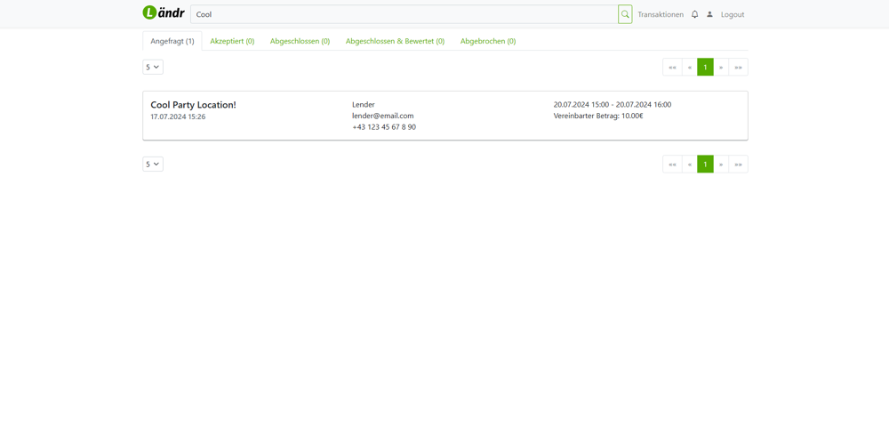 Preview all your transactions