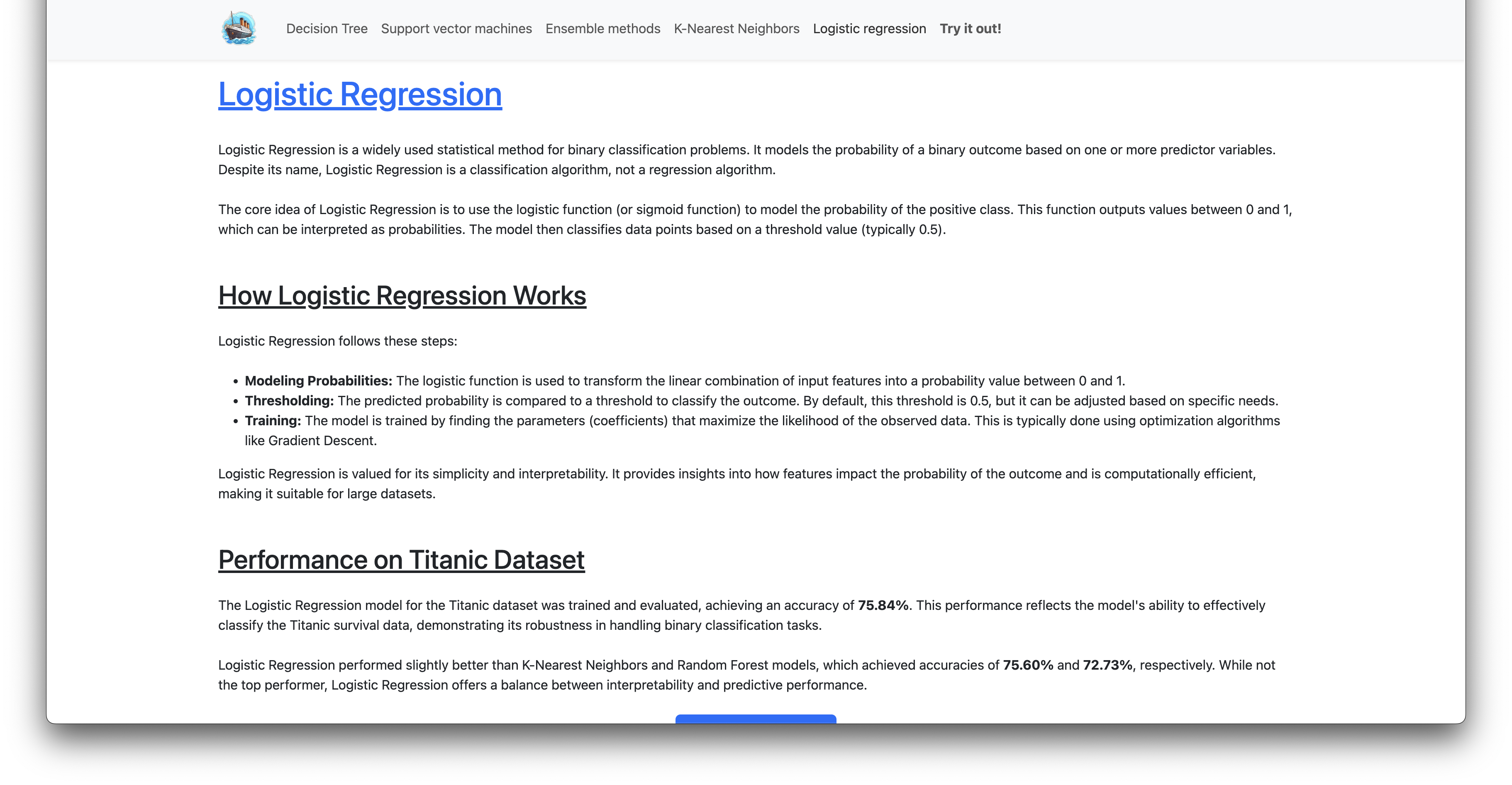 Logistic Regression